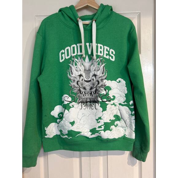 Blind Rooster Dragon Good Vibes Hoodie - Picture 1 of 8